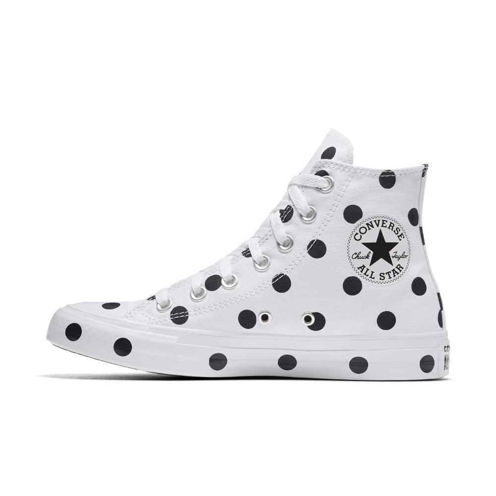 polka dot converse high tops