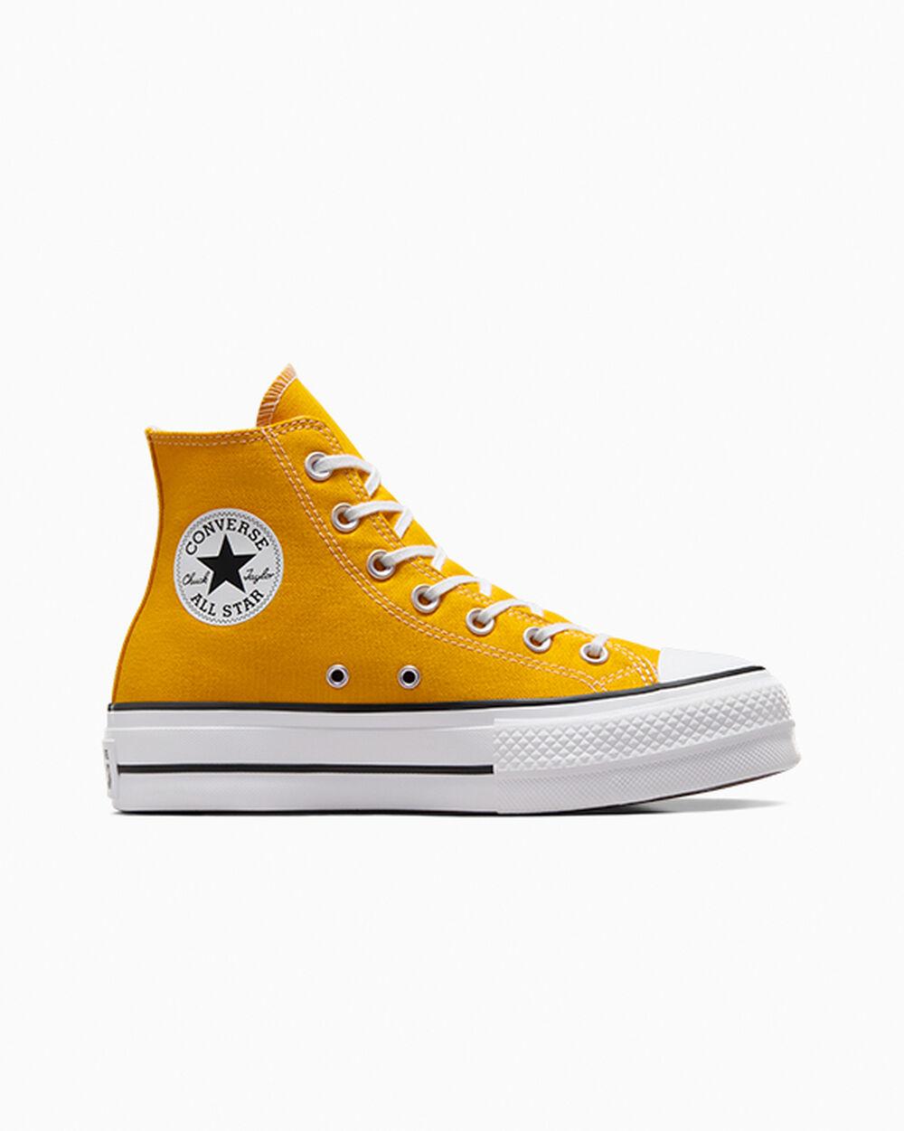 Converse Chuck Taylor All Star Lift Platform in Yellow Lyst UK