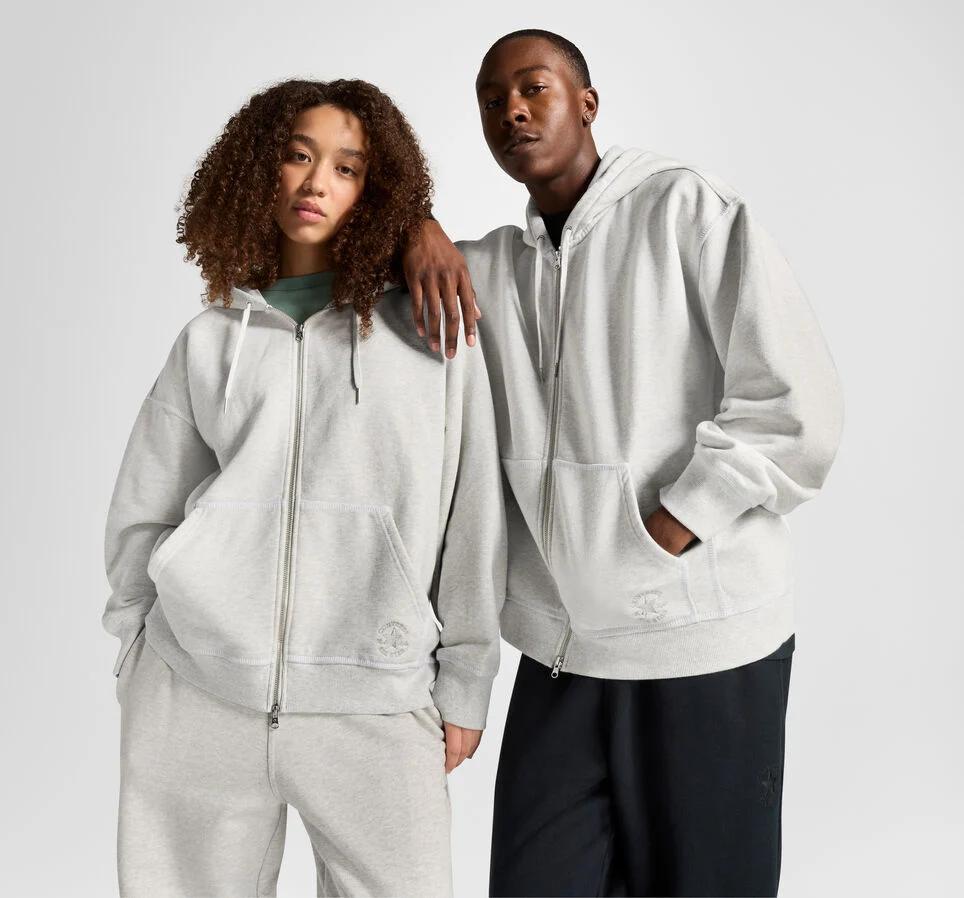Converse hoodie womens grey deals