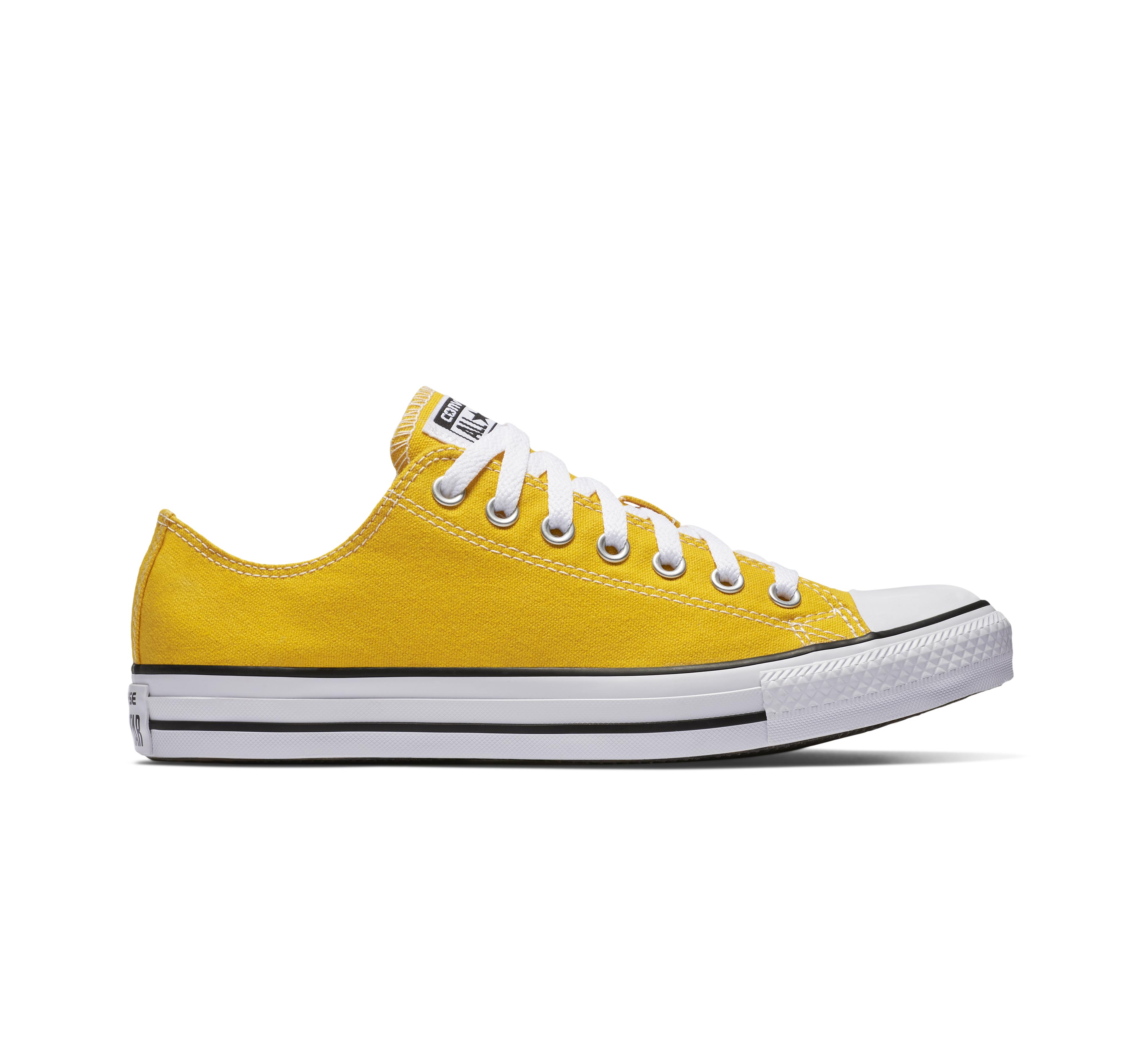 Converse Chuck Taylor All Star Low Top in Yellow - Lyst