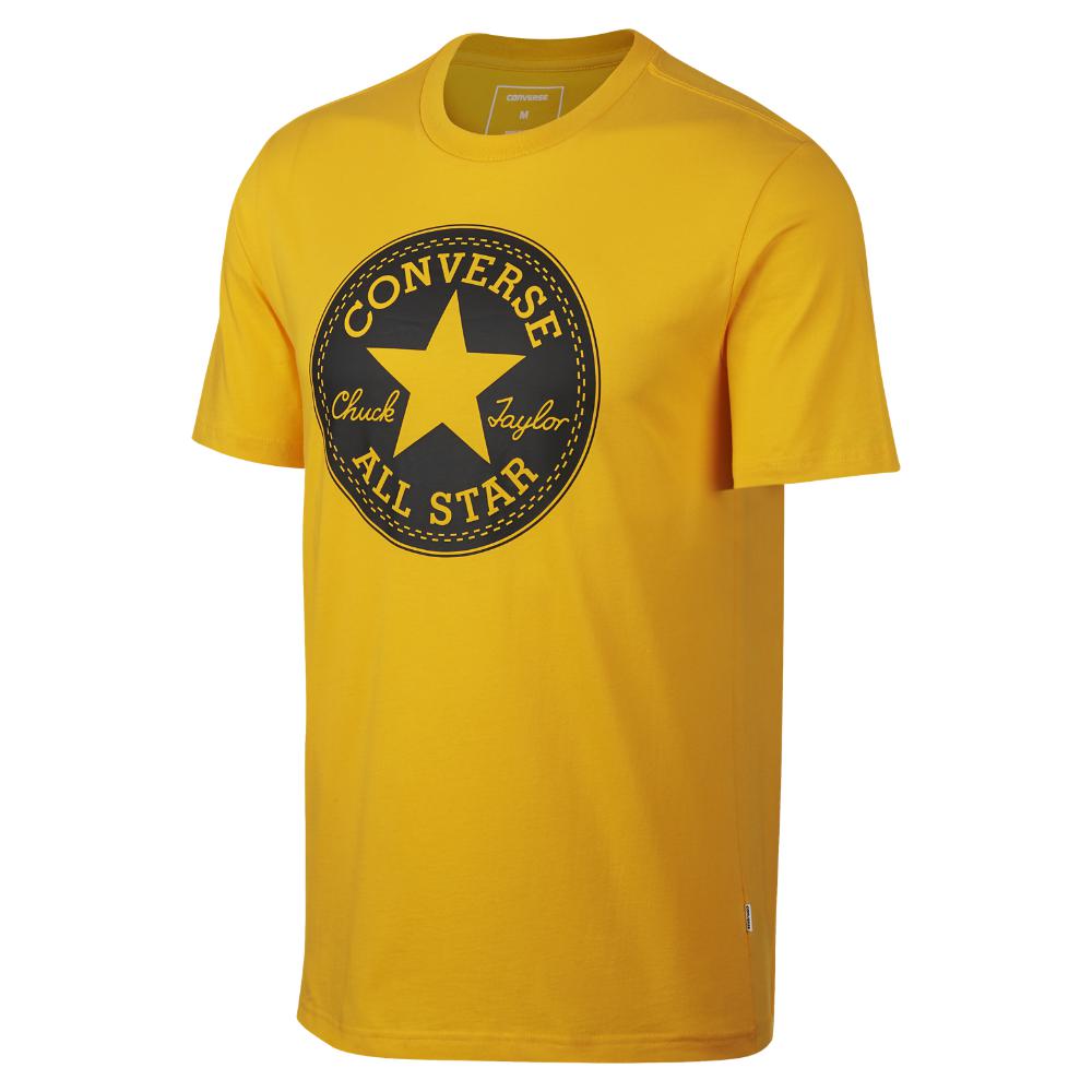 Converse Core Chuck Patch Men's T-shirt in Yellow for Men | Lyst