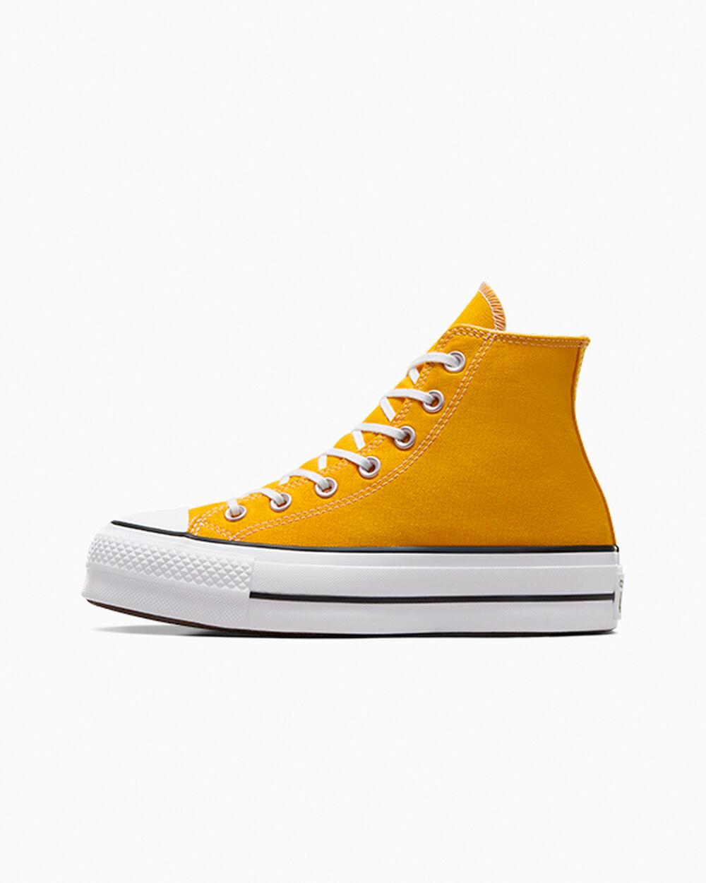 Converse Chuck Taylor All Star Lift Platform in Yellow Lyst UK