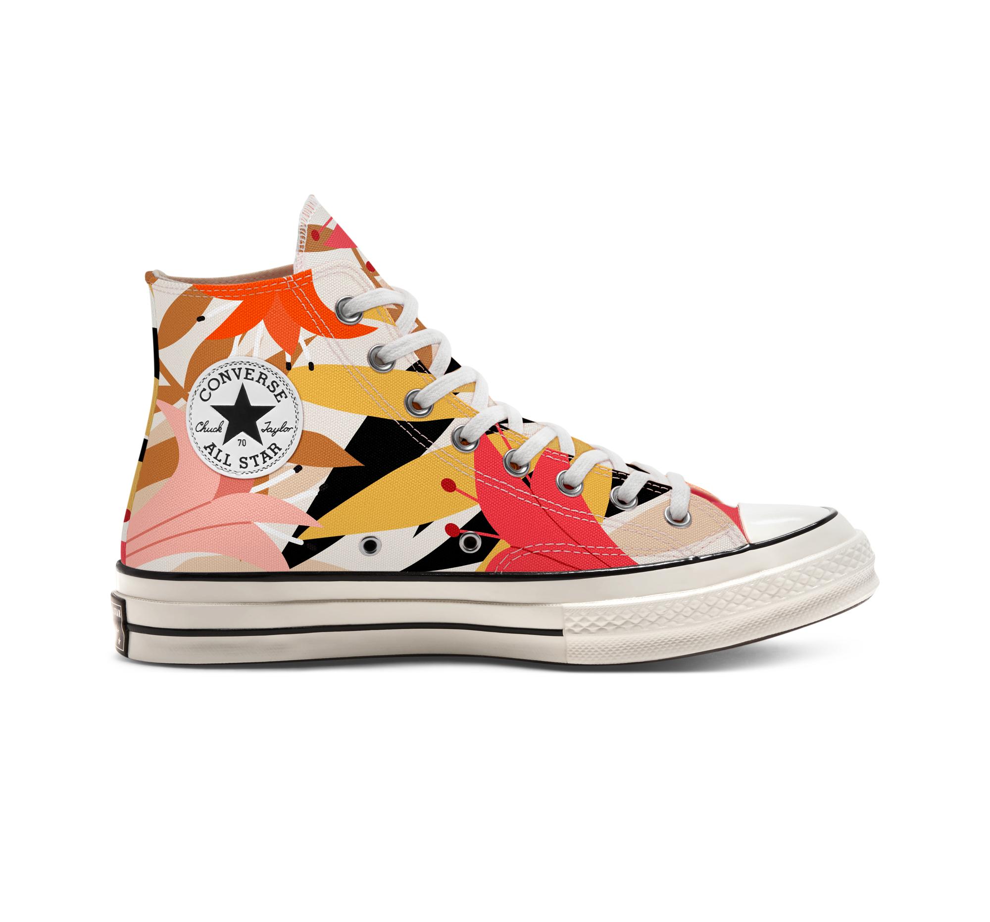 Converse Canvas Vintage Floral Chuck 70 High Top in Orange (Pink) - Lyst