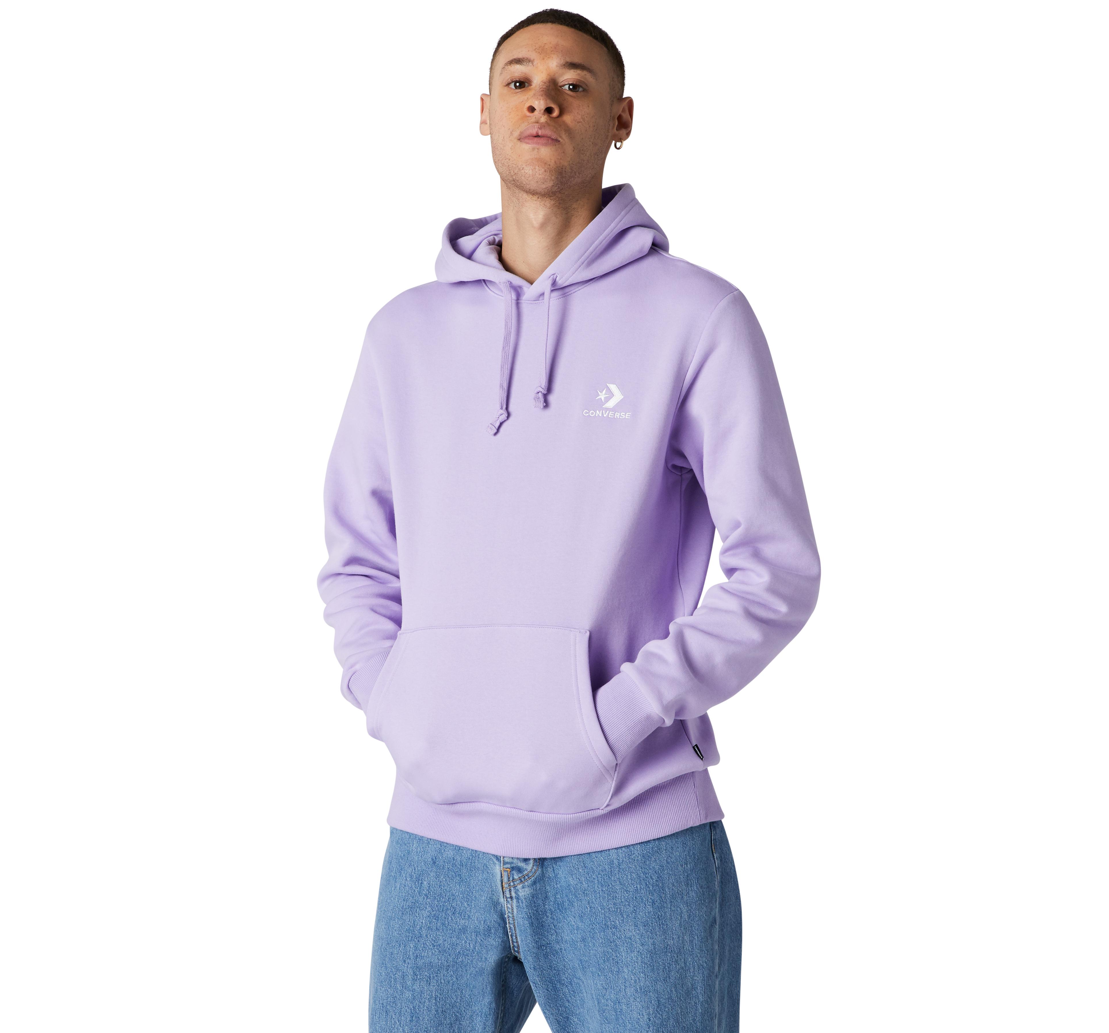 purple converse hoodie