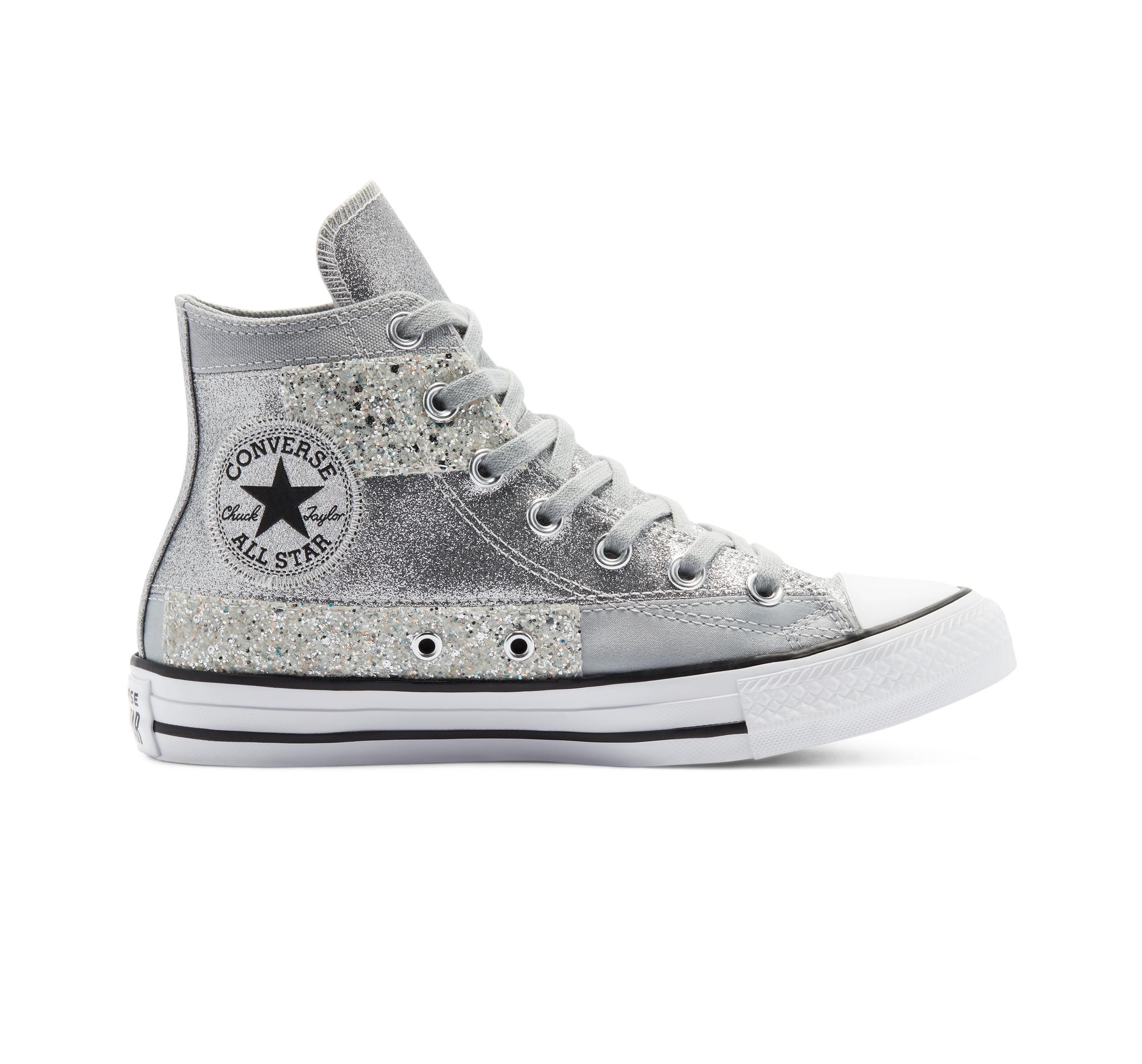 Converse Glitter Shine Chuck Taylor All Star in Grey (Gray) | Lyst شلات