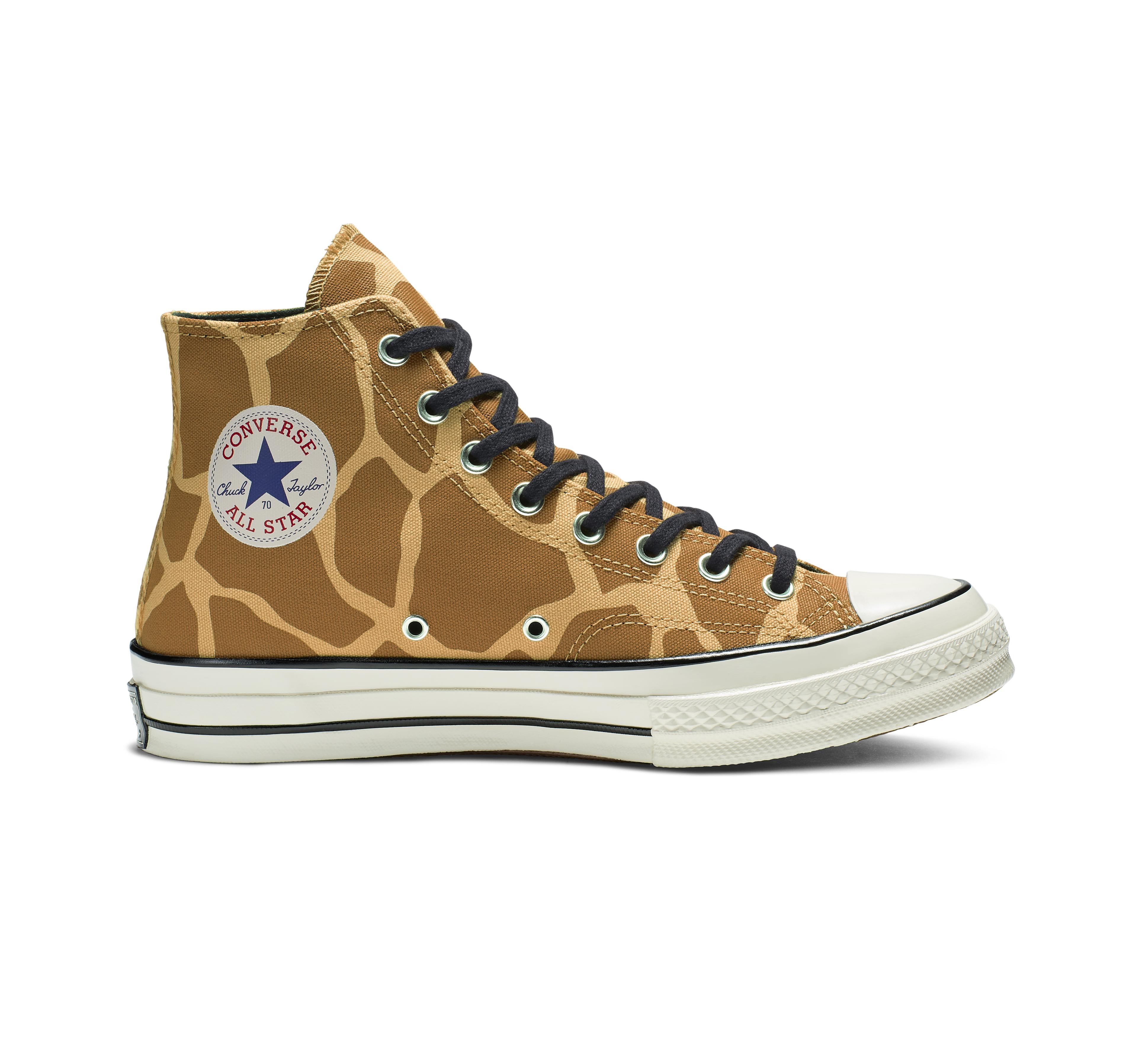 Women's Brown Chuck 70 Archive Print High Top Women's Brown Chuck 70 Archive Print High Top