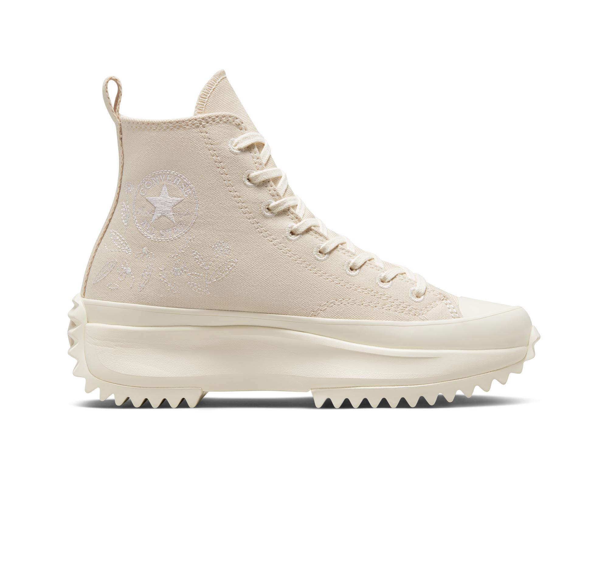 Converse Run Star Hike Platform Embroidered Floral in White Lyst