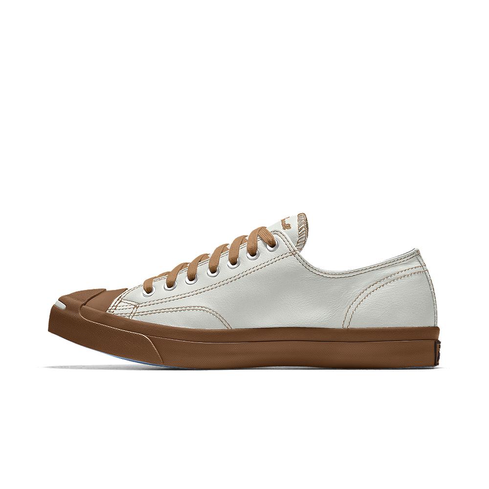 Converse Custom Jack Purcell Premium Leather Low Top Shoe in White for Men - Lyst