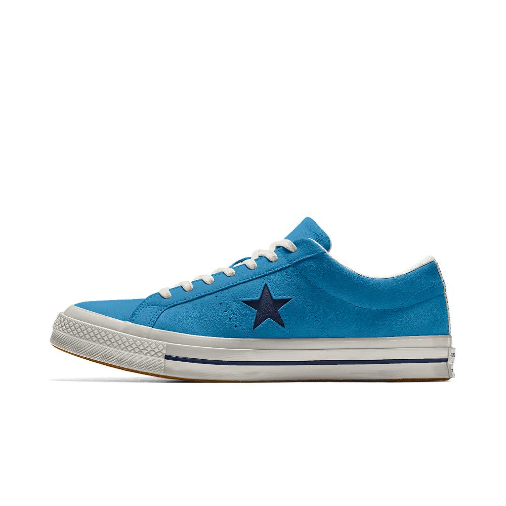 Converse Custom One Star Suede Shoe in Blue - Lyst