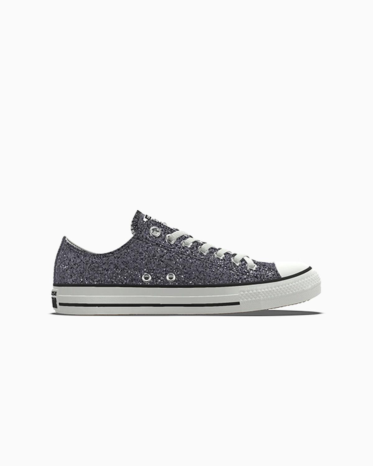 Converse Custom Chuck Taylor All Star Glitter Low Top Comfort in White Lyst UK