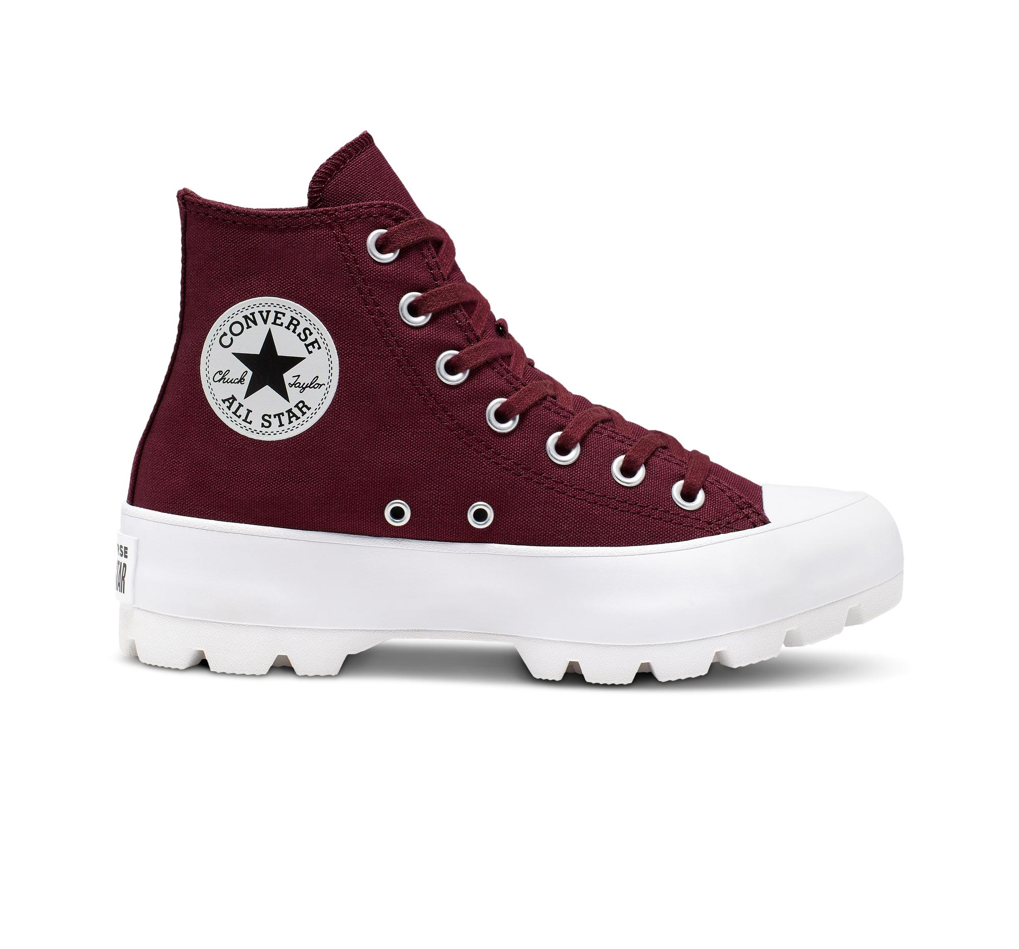 Converse Lugged Seasonal Color Chuck Taylor All Star in Red | Lyst