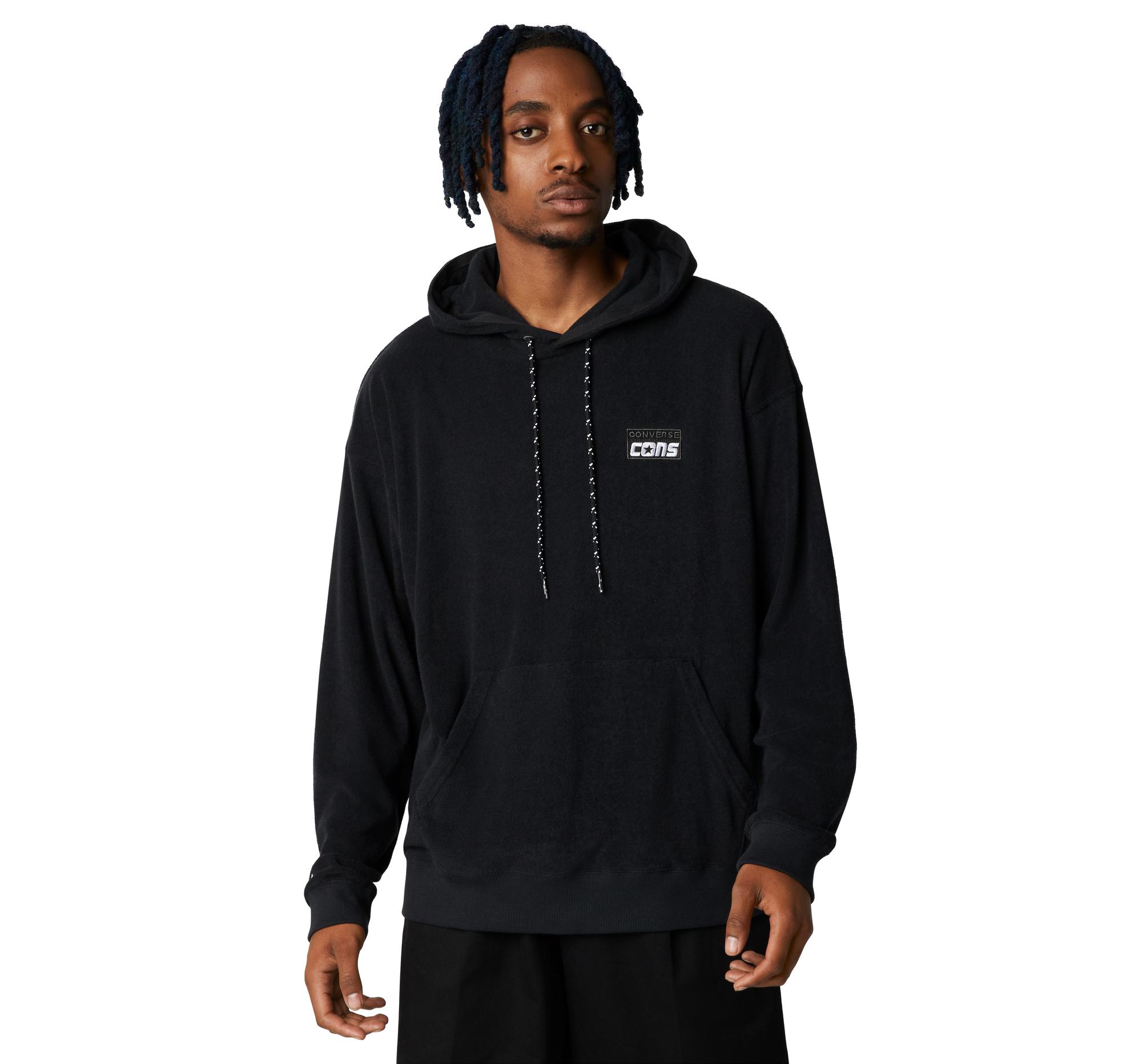 Converse Cons Lightweight Pullover Hoodie in Black for Men | Lyst