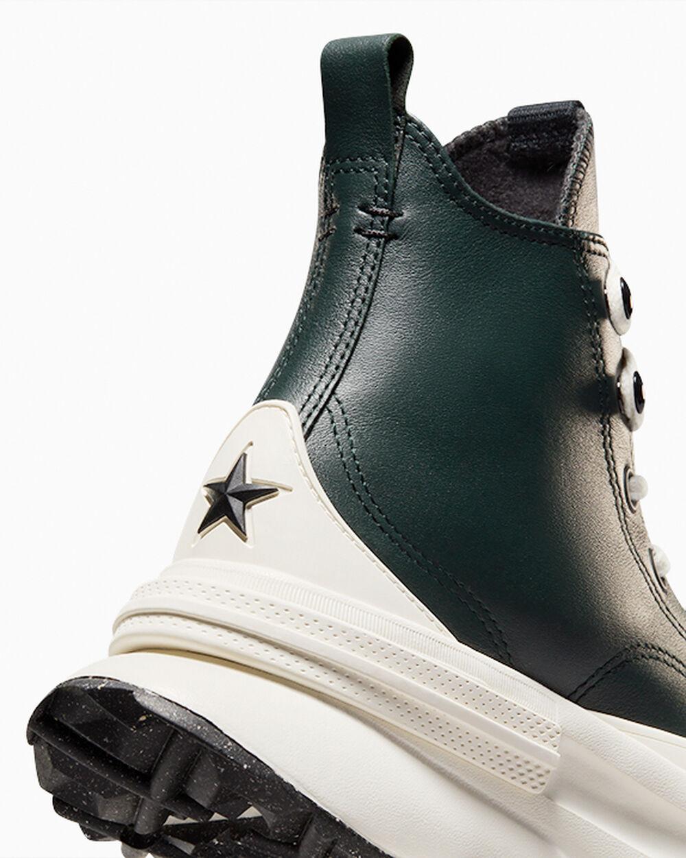 Converse Run Star Legacy Cx Platform Fleece-lined Leather in Blue - Main Image