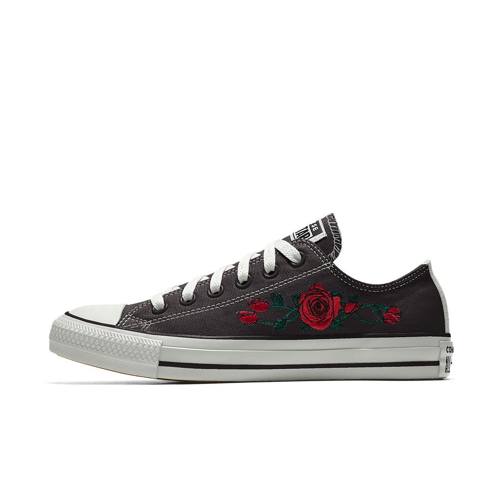 converse with roses on them