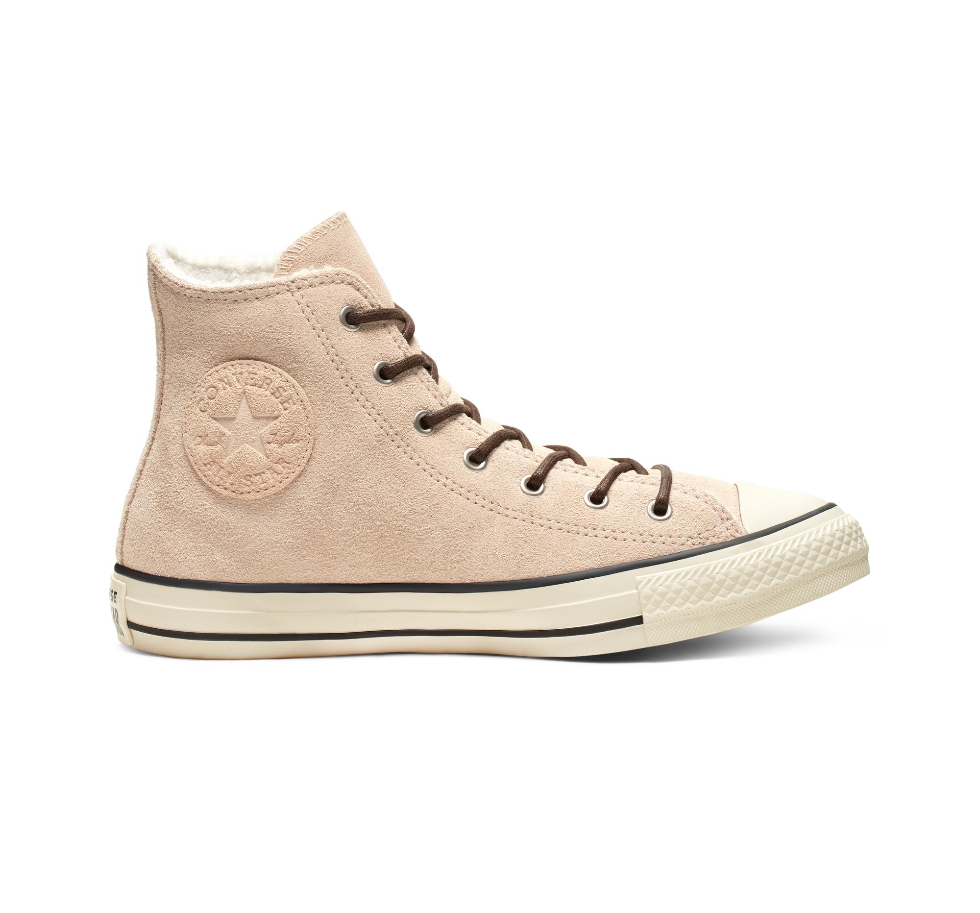 Converse Suede Sherpa Chuck Taylor All Star in Brown - Lyst