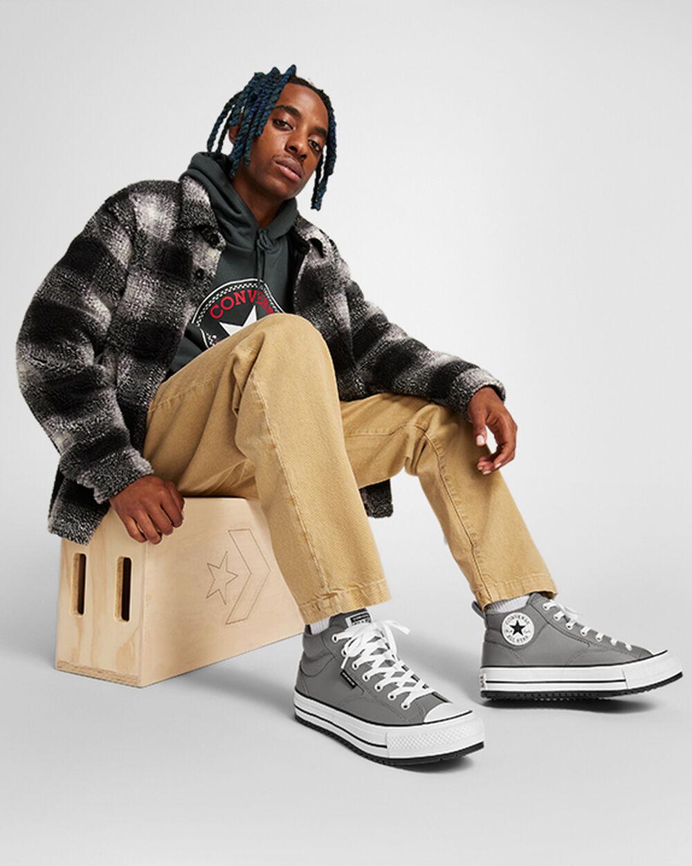 Men's chuck taylor all star street mid combat zone casual sneakers from finish line clearance
