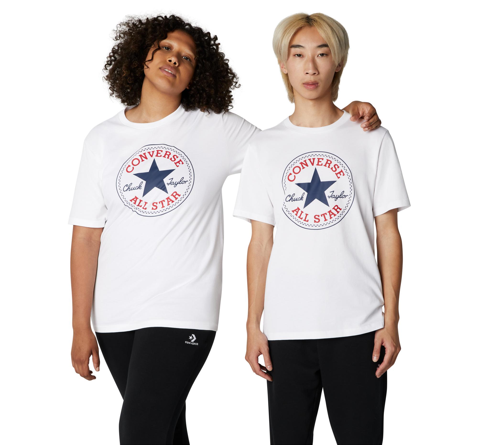 Converse Go-to Chuck Taylor Classic Patch Standard Fit T-shirt in White |  Lyst