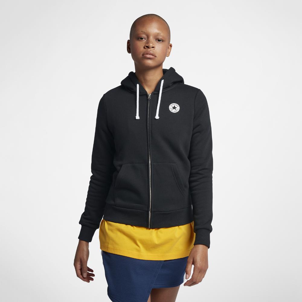 black converse hoodie womens