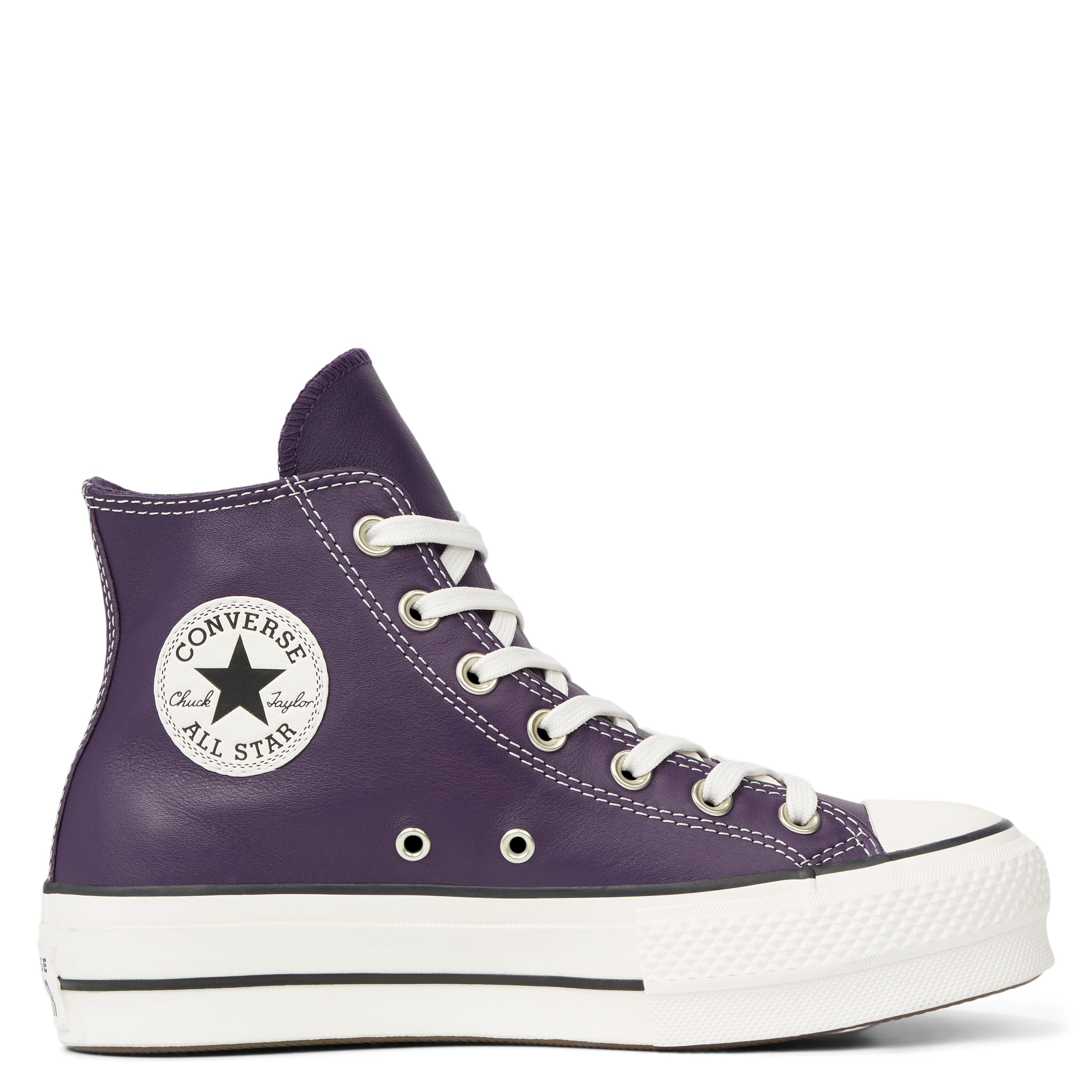 converse all star leather purple, OFF 