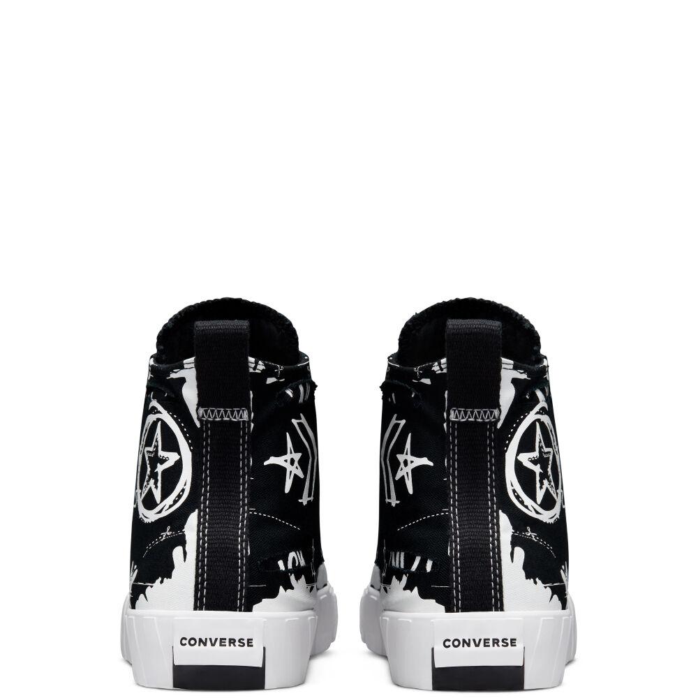 Script Print UNT1TL3D montante Toile Converse en coloris Noir - Lyst