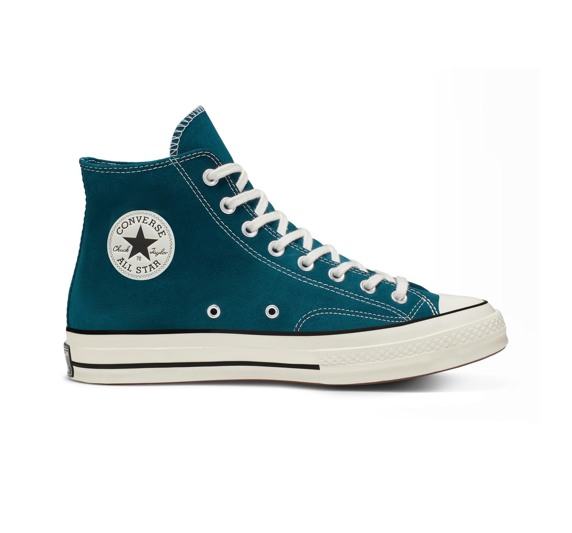 blue suede converse high tops