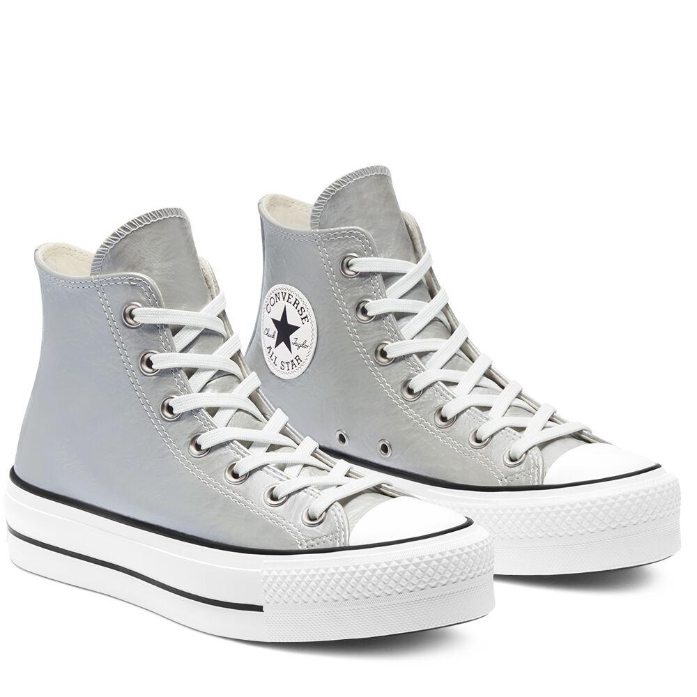 Converse Chuck Taylor All Star Hi Lift Sneakers in Metallic | Lyst UK