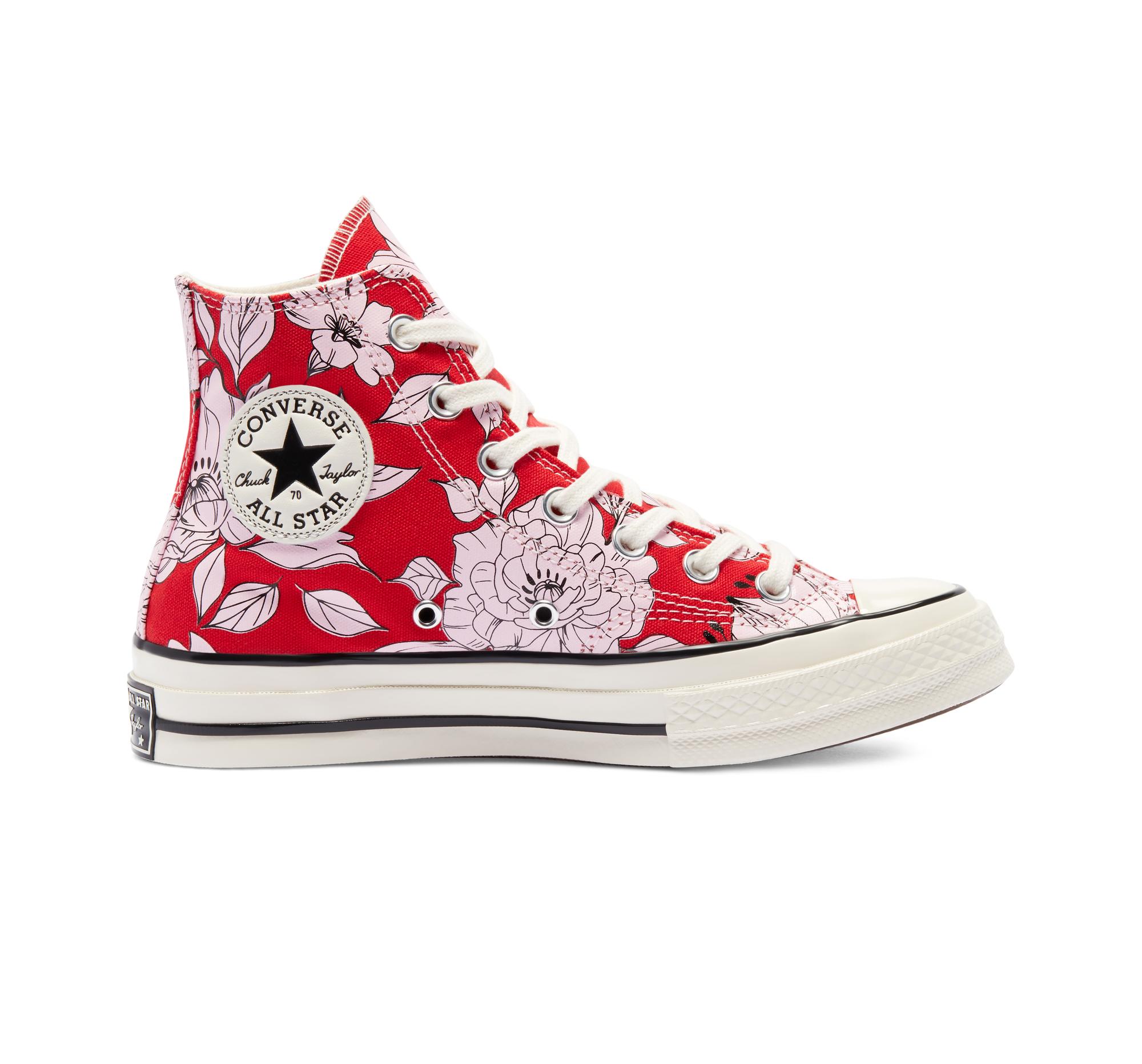 converse chuck flower