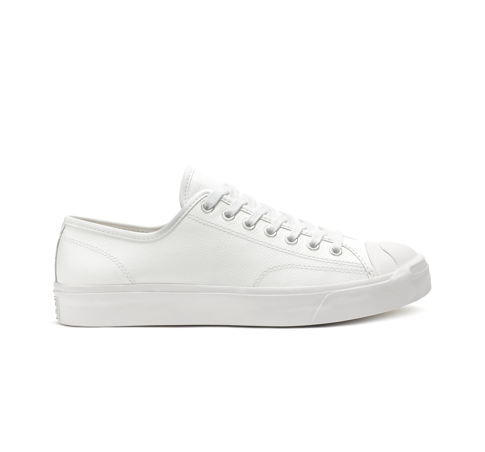 Converse Jack Purcell Leather Casual Sneakers From Finish Line in White/White/White (White) - Save 63% - Lyst