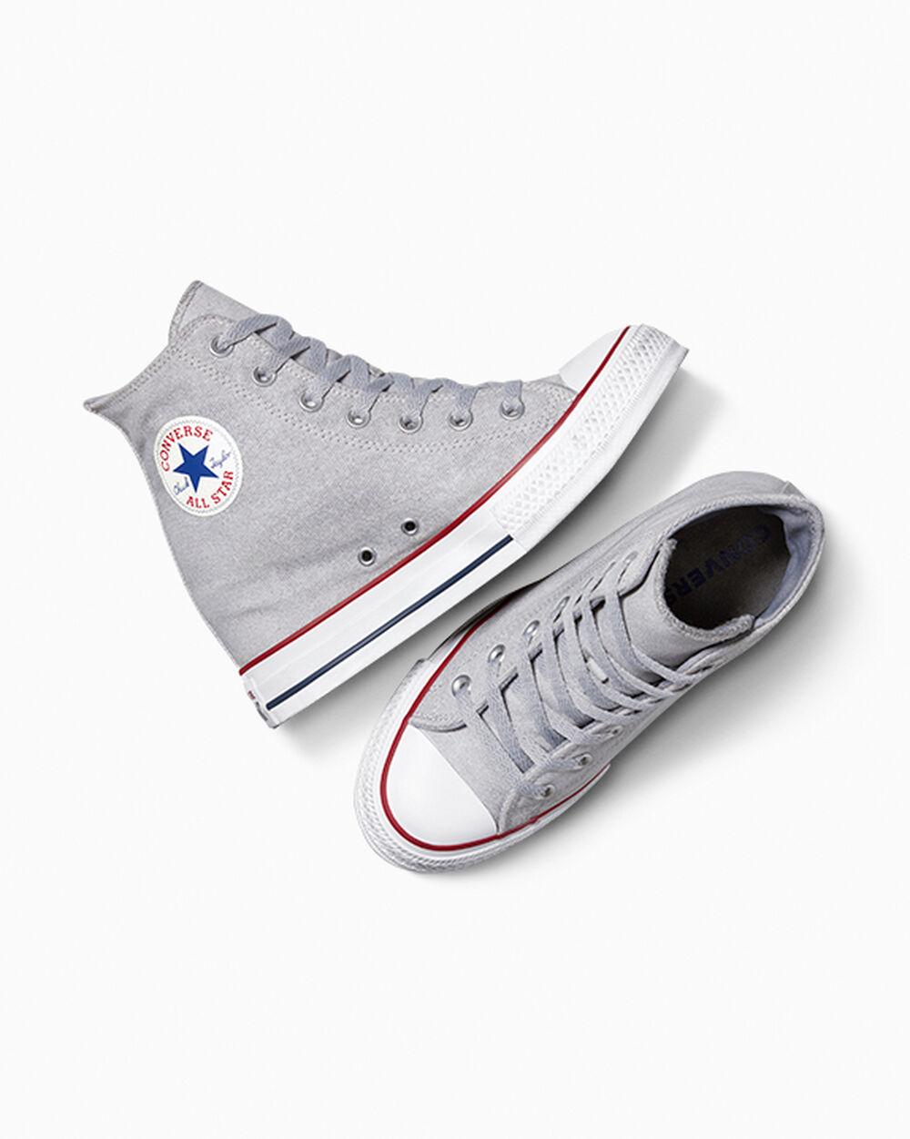 High Top Grey Converse Wedges Converse Size Chuck Taylor All Star