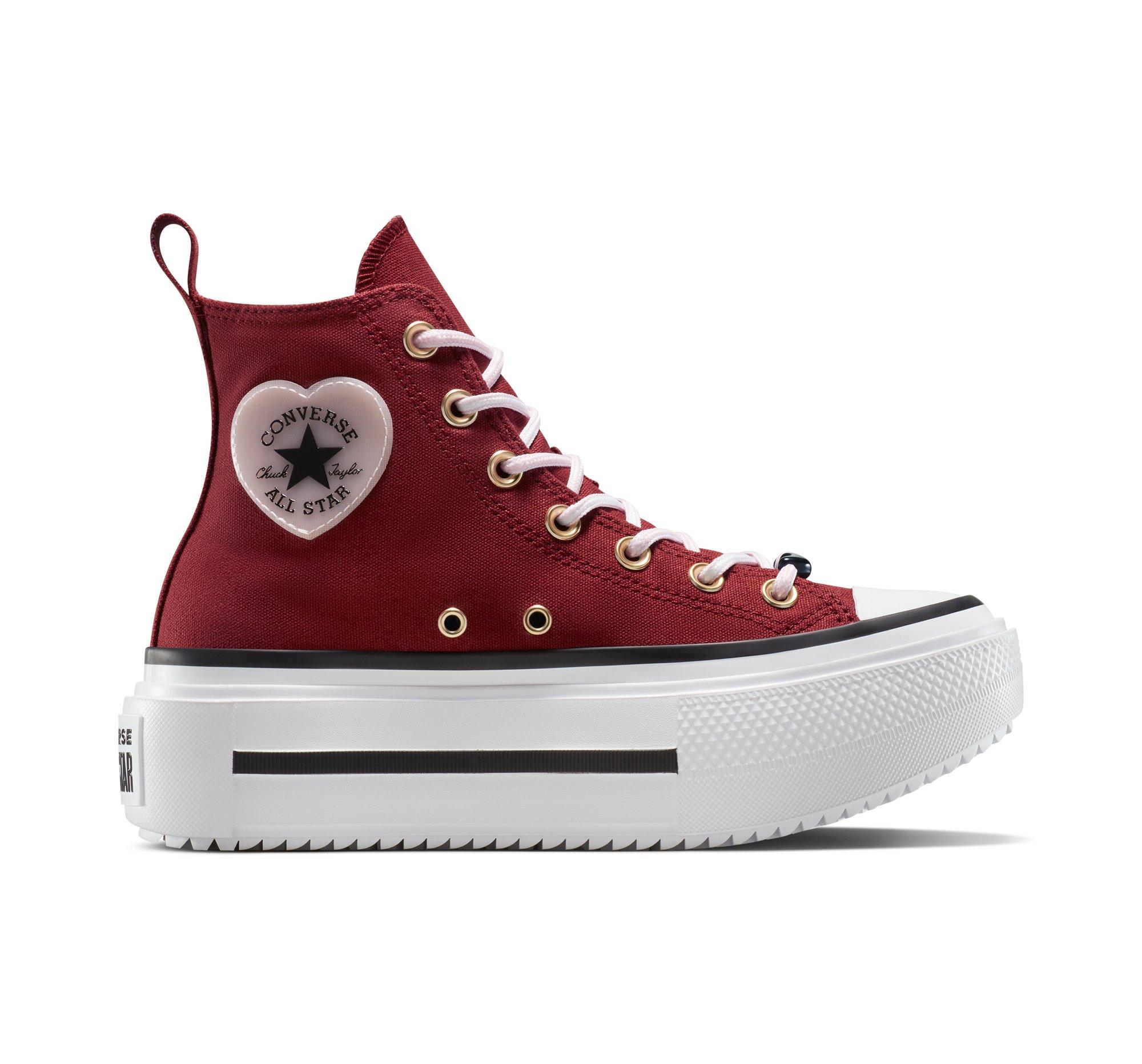 Designer Converse High Tops Heart Sneakers for Women Up to 16