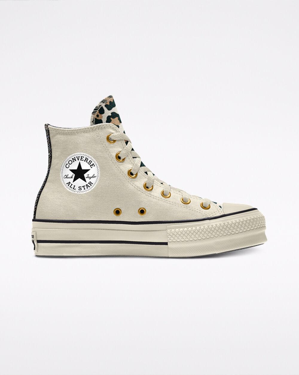 Converse Custom Glitter Platform Chuck Taylor All Star By You in White ...