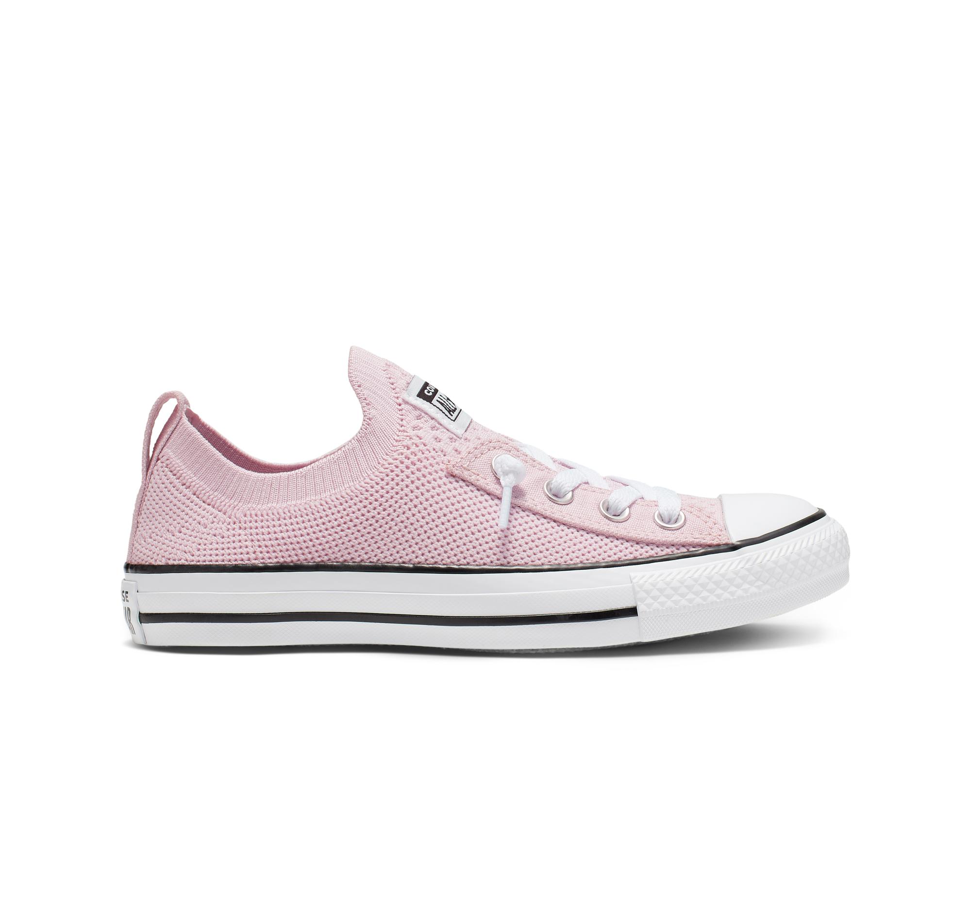 converse shoreline knit pink