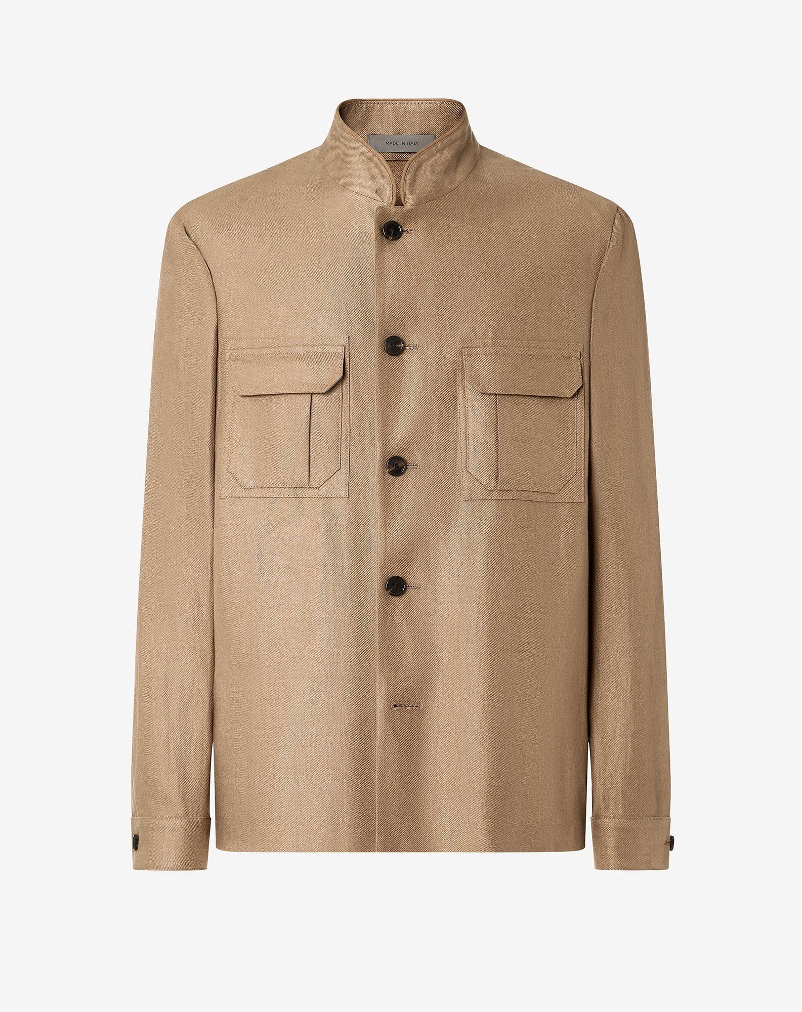 Cornier コルニエ WASHED LINEN TWILL BLOUSON WASHED LINEN TWILL
