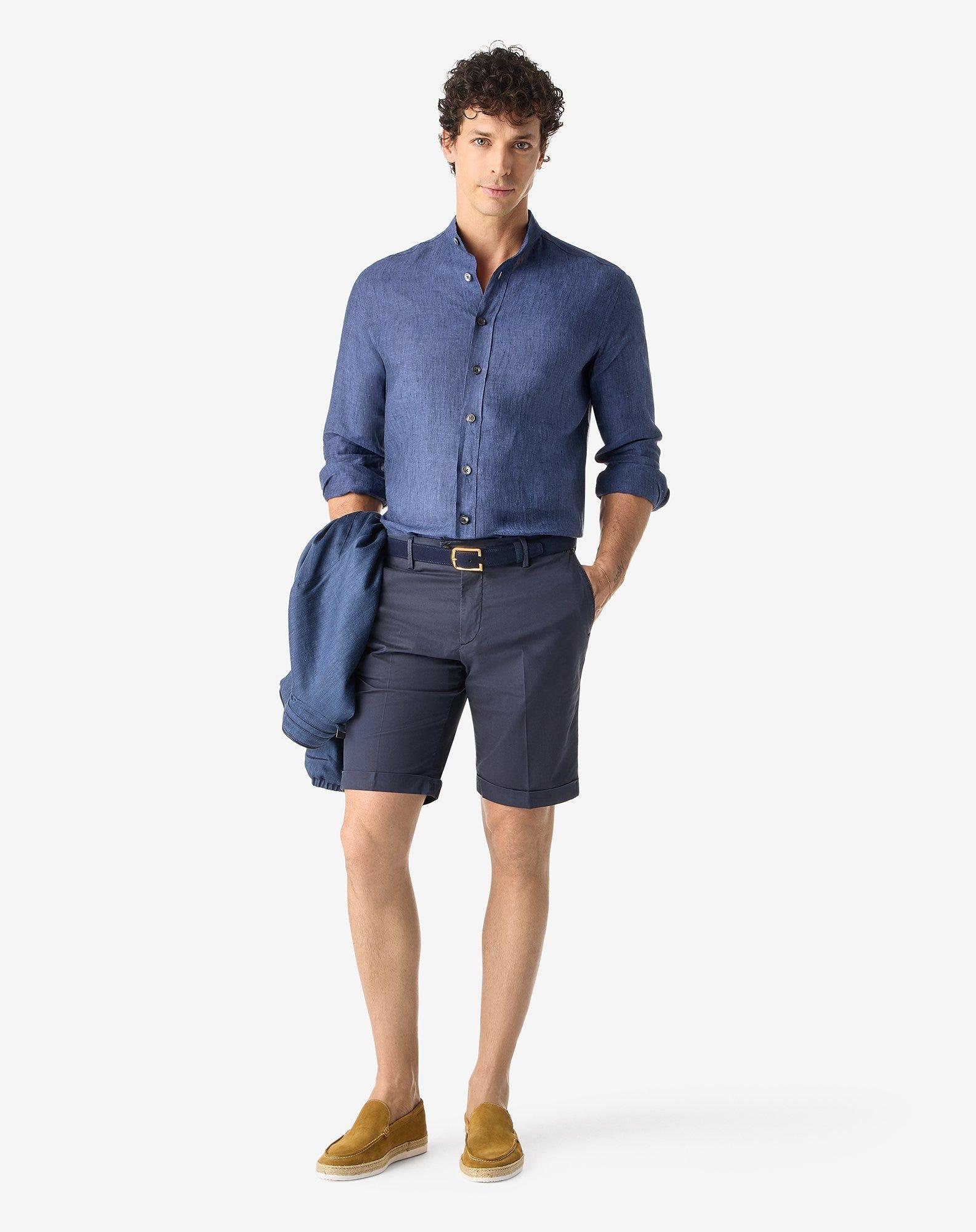 slim fit dress slacks Men Shorts for Work Formal – DressCulture main image 1