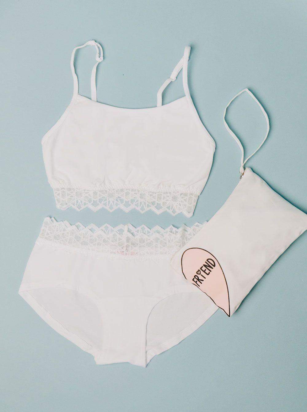 Cosabella Cotton Avi Bestie Bralette & Boyshort Set Tween in White Lyst
