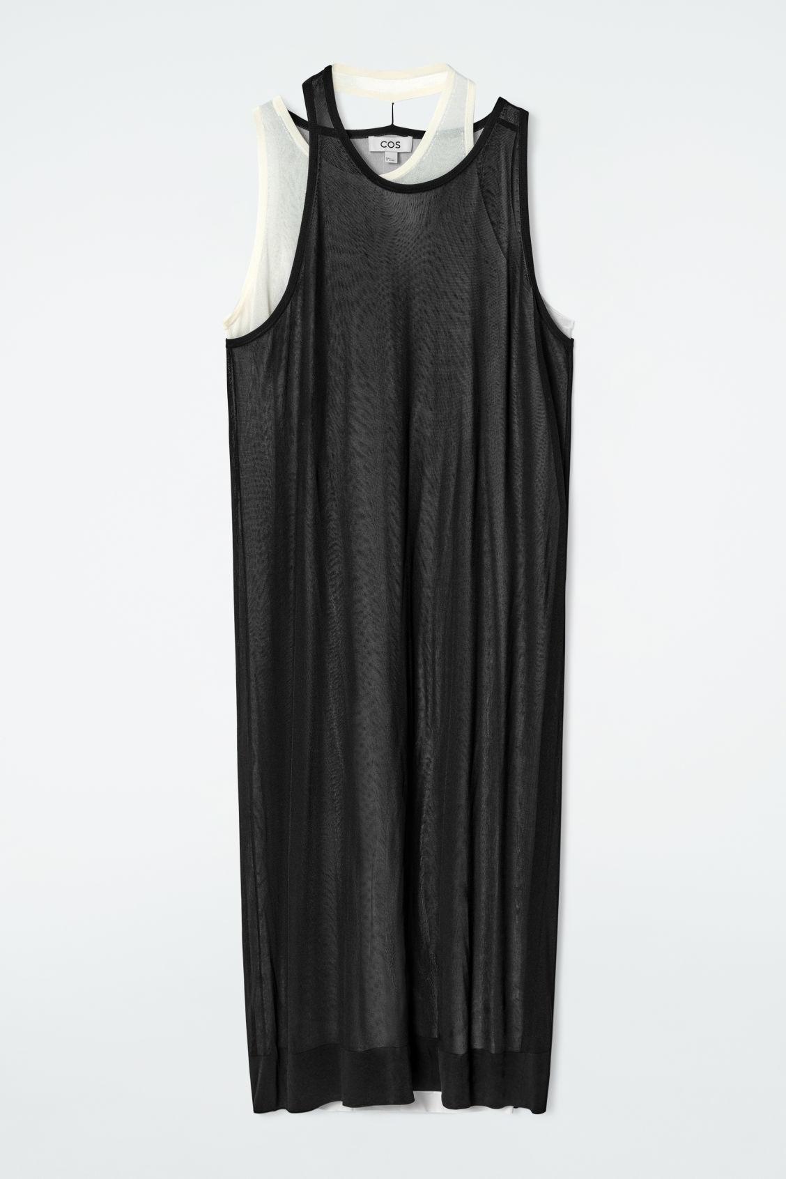 COS Layered Knitted Midi Dress in Black | Lyst COS Layered Knitted Midi Dress in Black | Lyst