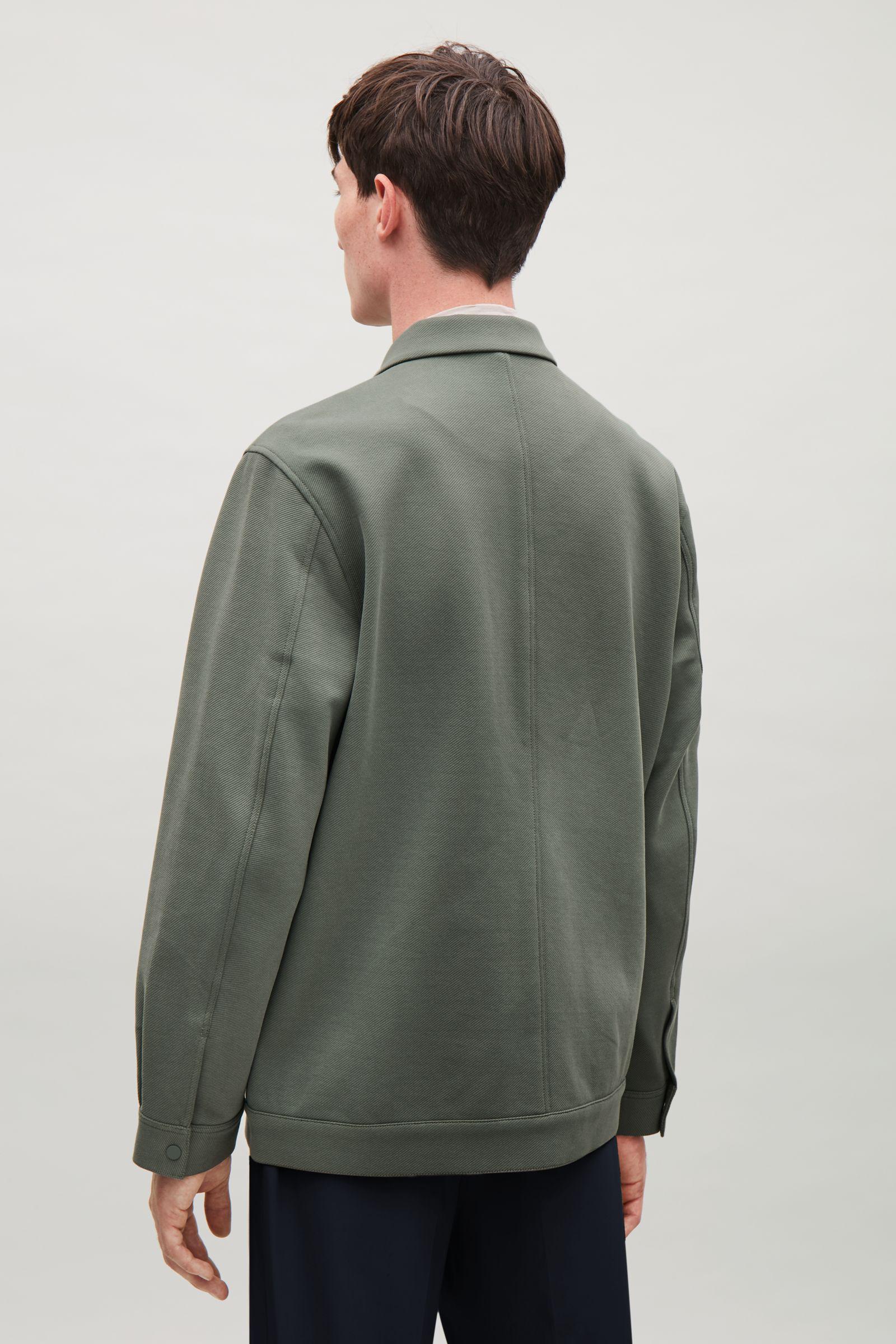 Lyst - COS Twill Shirt Jacket in Green for Men