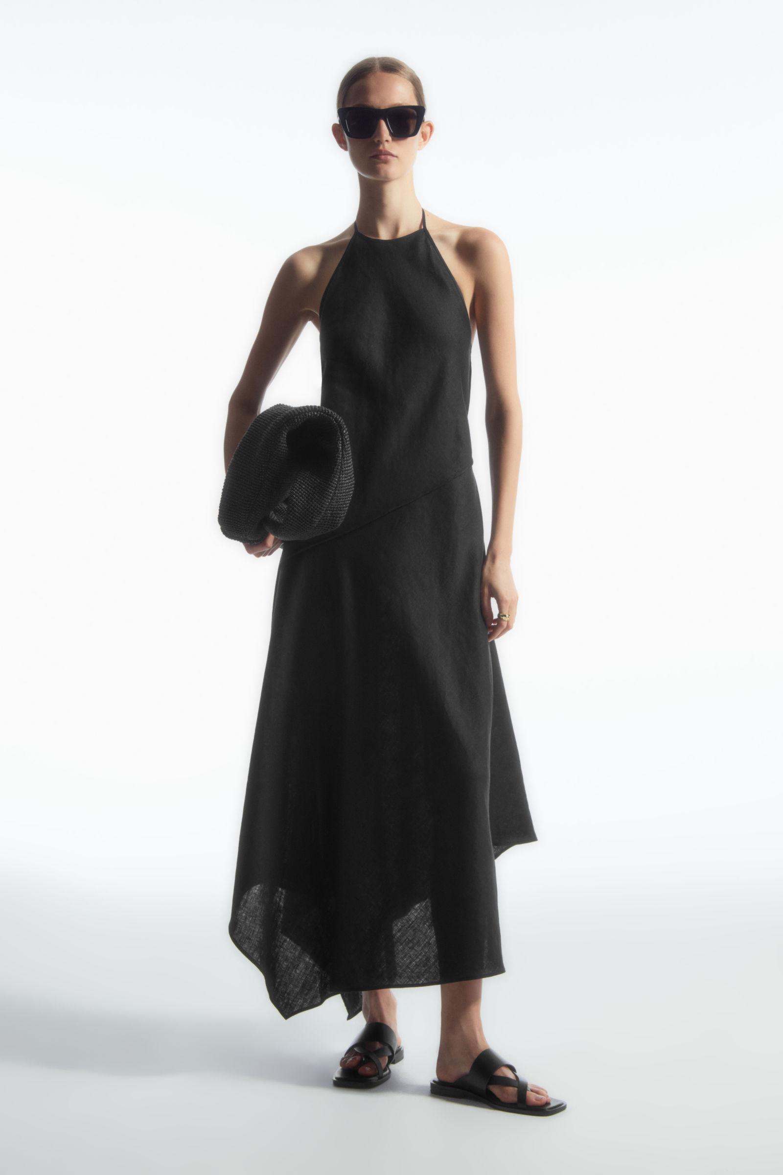 hooded linen dress Hooded Linen Maxi Dress main image 0