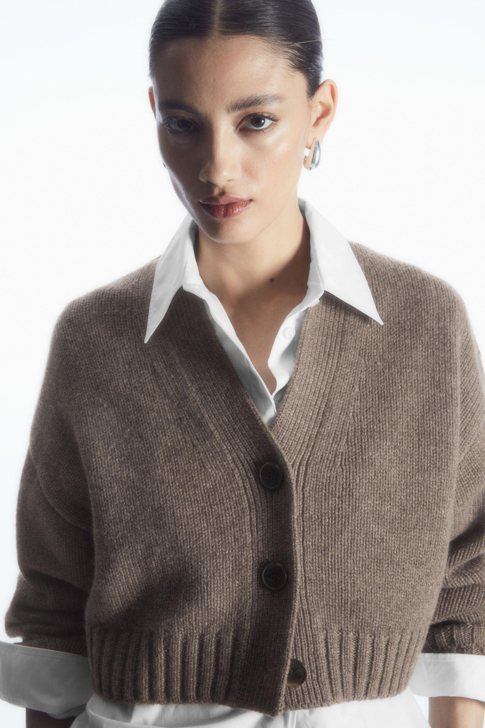 Chunky Cashmere Blend Cos Cardigan Damen Cos Wrap Cardigan Wrap