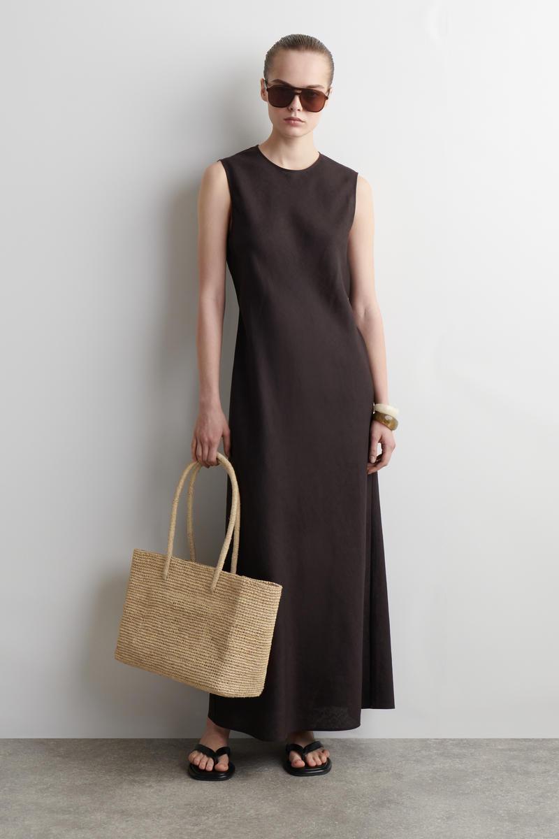 cos-Orange-Hand-Woven-Tote-Bag