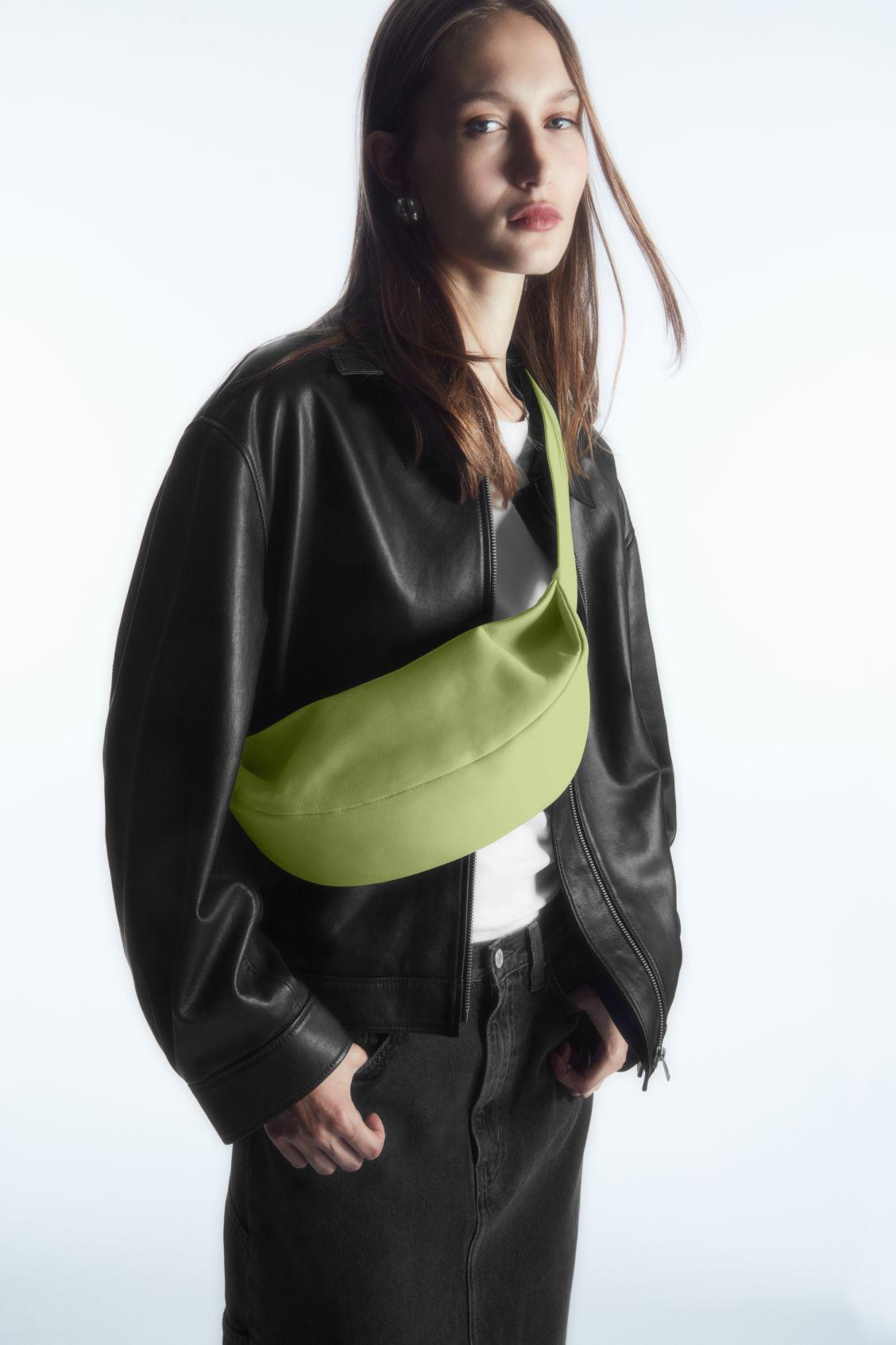 COS Swing Crossbody Bag - Leather in Green | Lyst