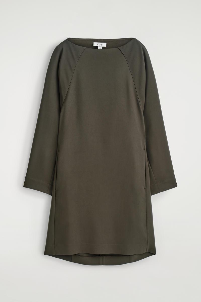 cos sage green dress Sage Green Satin Column Devin Maxi Dress