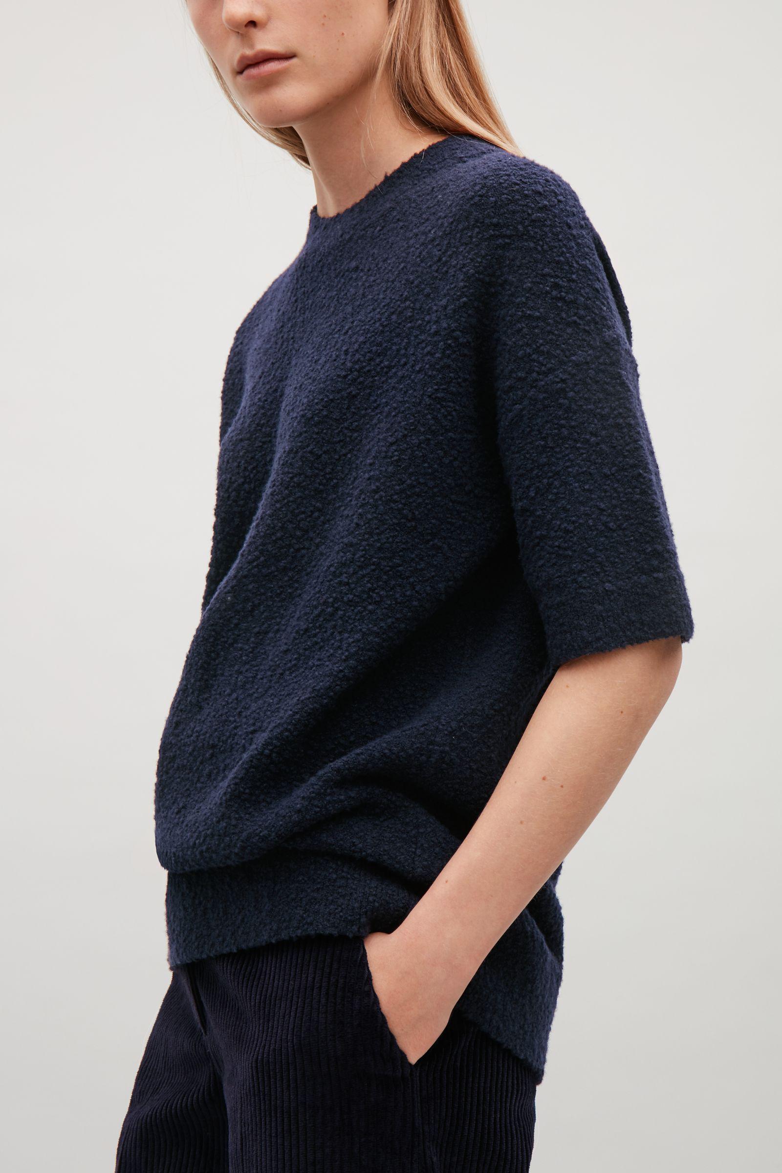navy woolen jumper