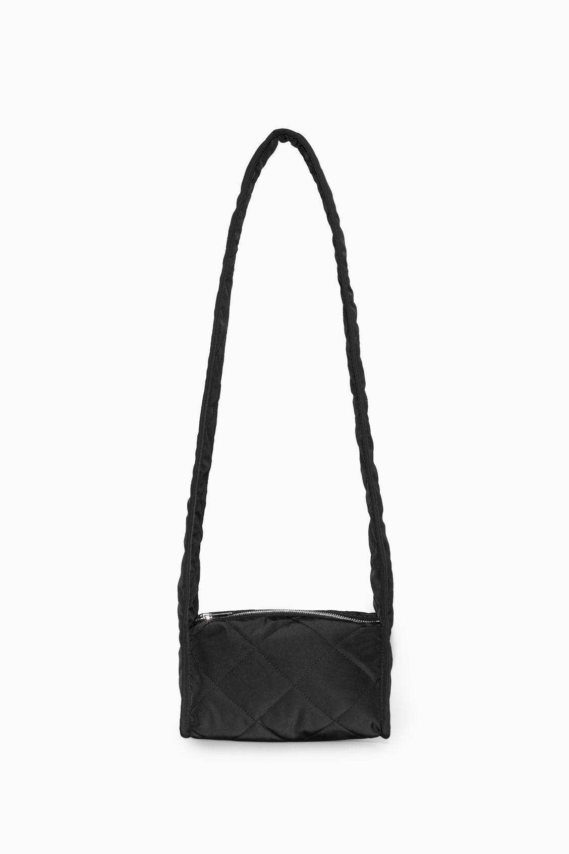 COS Leather Mini Shoulder Bag in Black