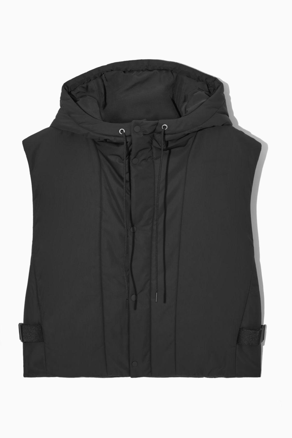 COS Hooded Padded Vest in Black for Men Lyst