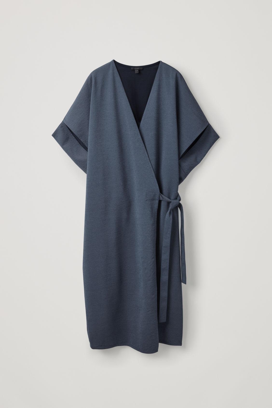 COS Kimono Jersey Dress in Blue | Lyst
