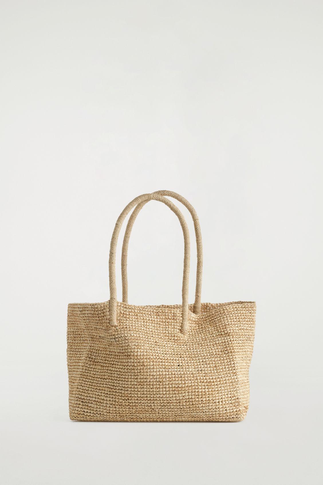 COS Hand-woven Tote Bag - Raffia in Natural | Lyst