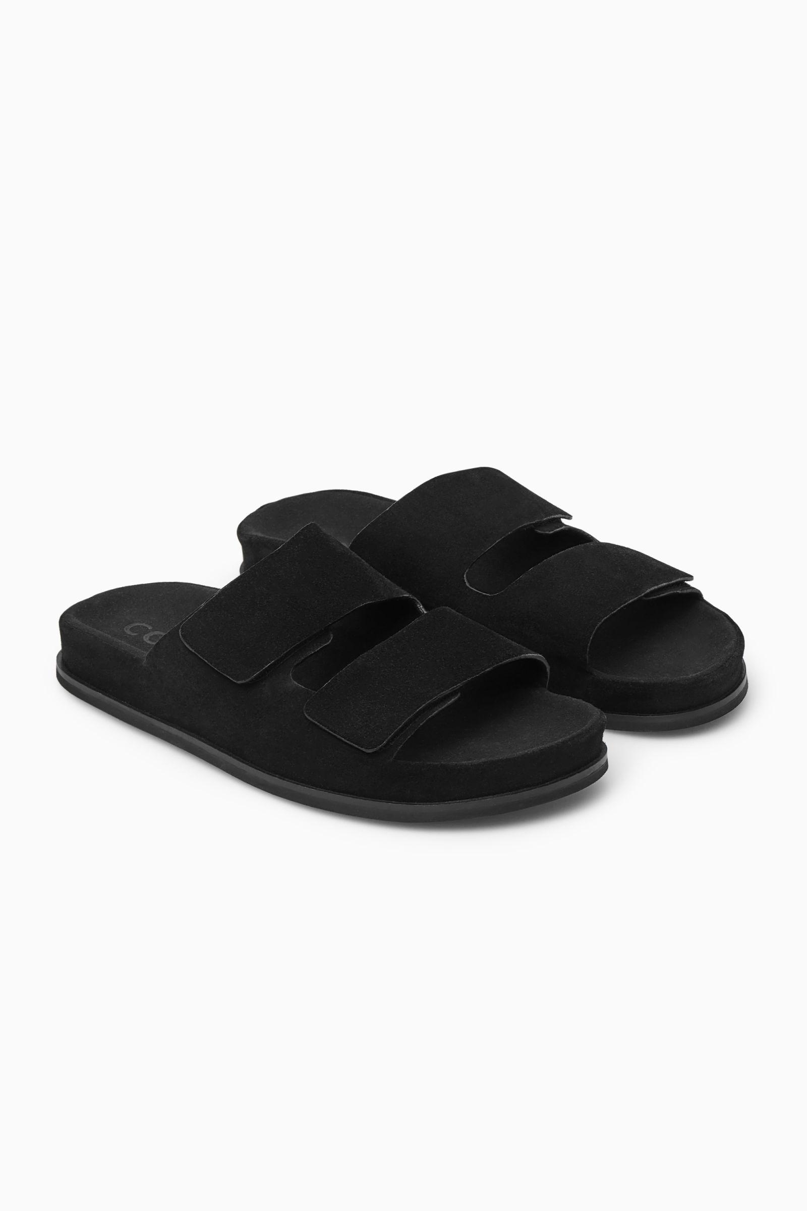 Mens suede slides cheap