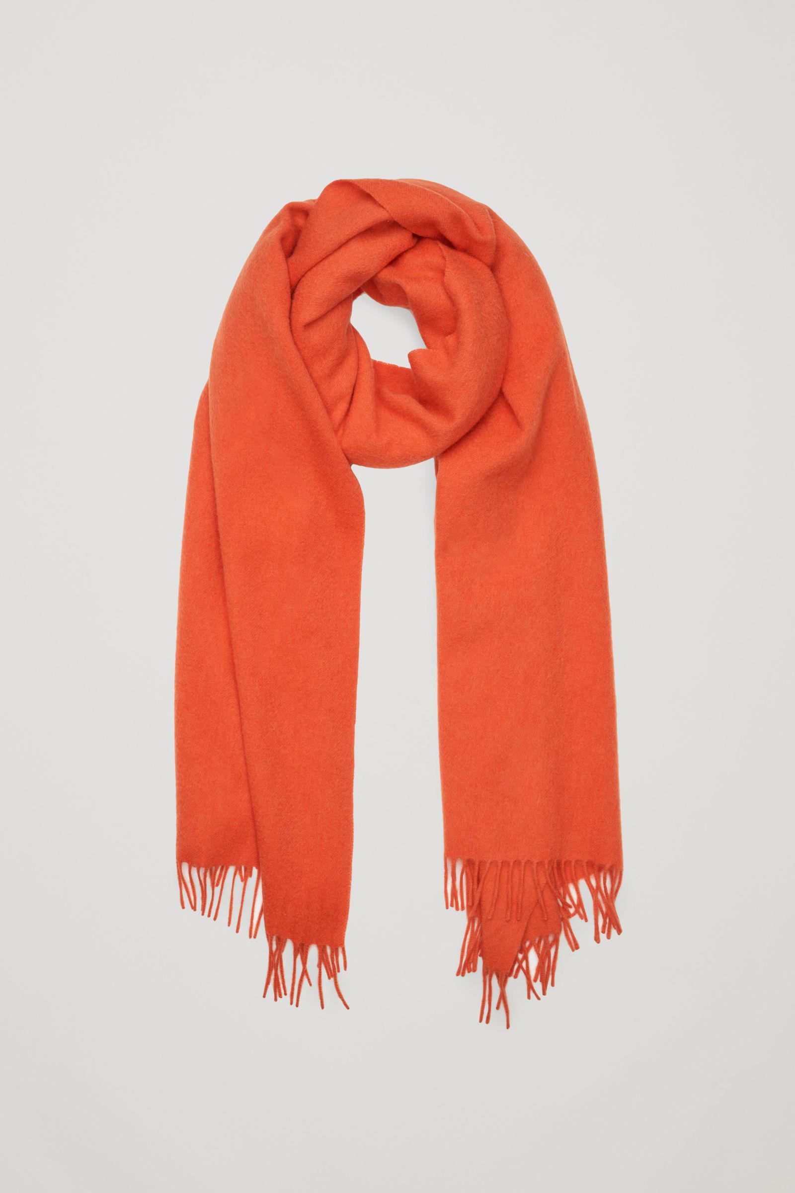 COS Woolcashmere Scarf in Orange for Men Lyst