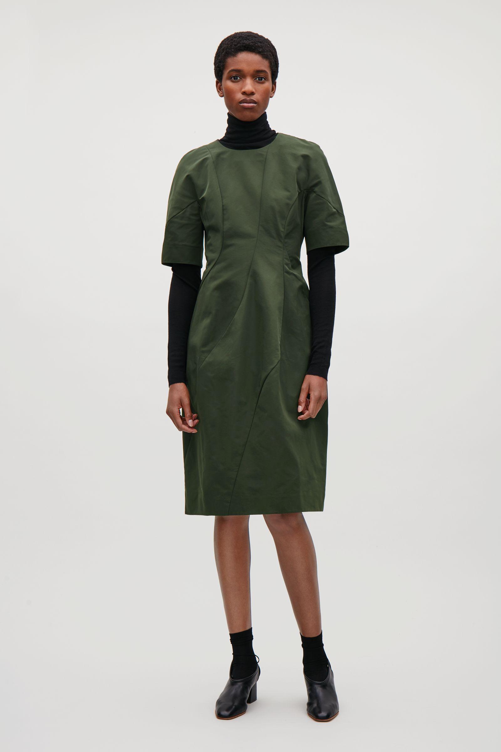cos shirt dress with large pocket